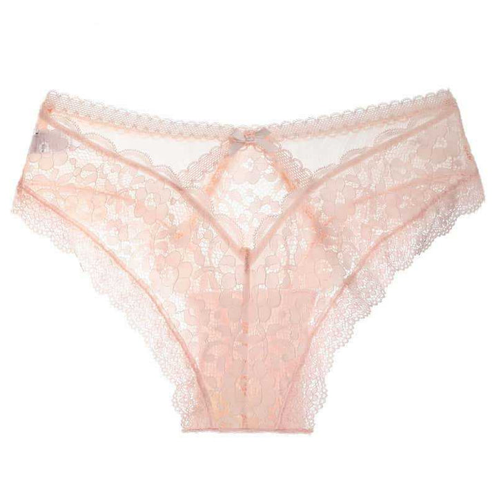 White Lace Strappy Panty - Sexy Cheeky Open Back Underwear