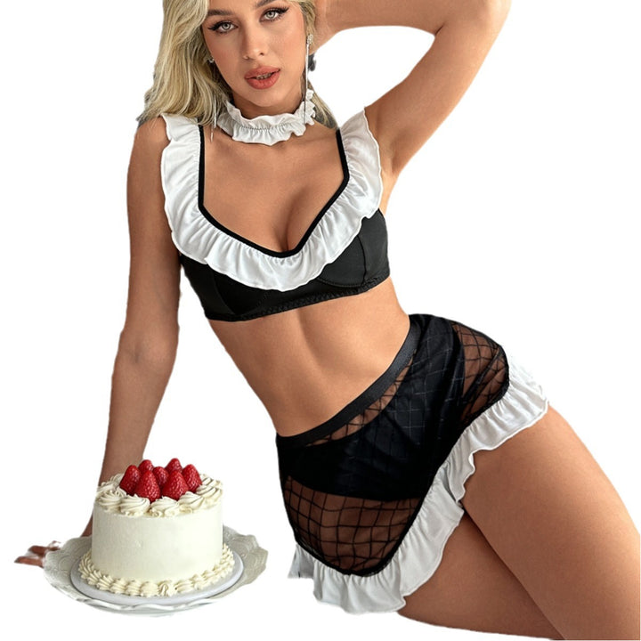 Seductive Elegance-French Maid Lingerie Set