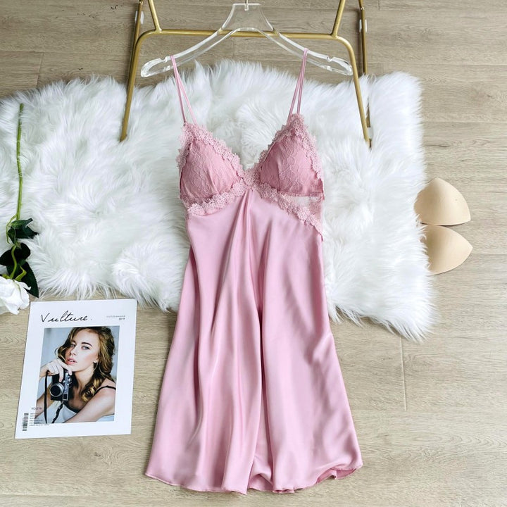 Sexy Cami Nightdress for Women – Spring/Summer Lace Backless