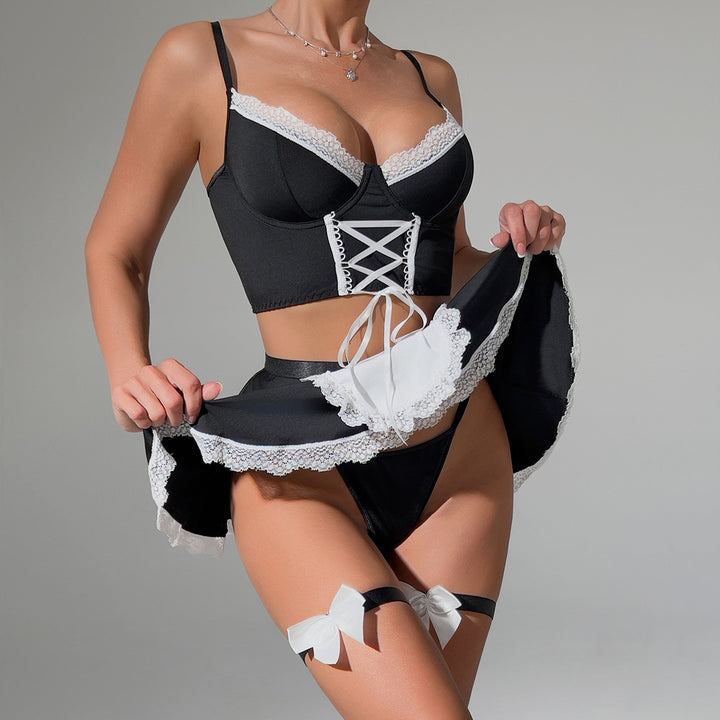 Women's Sexy Maid Costume Lingerie Dress