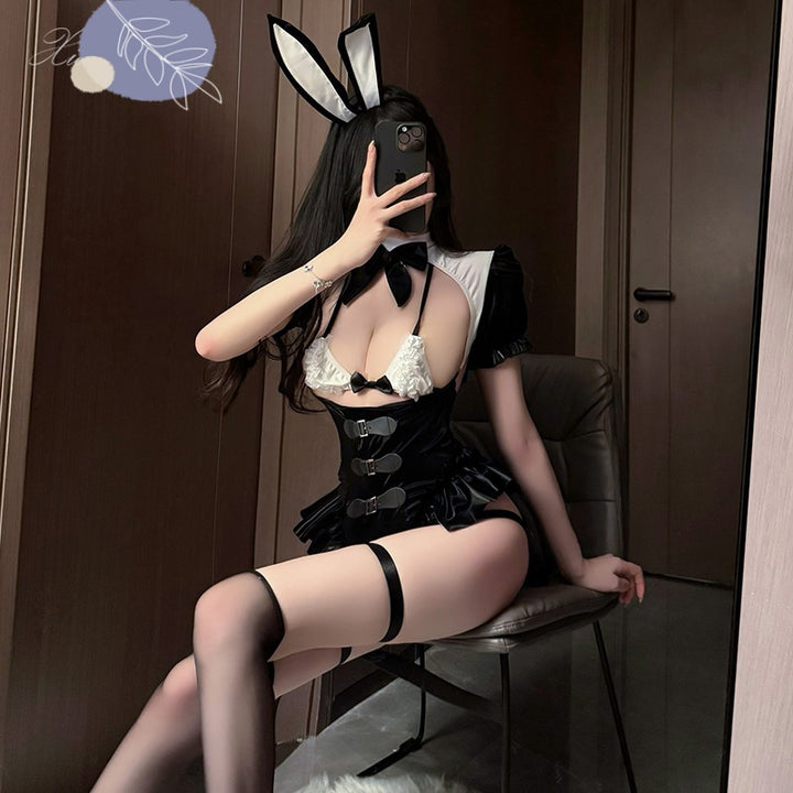 New Sexy Lingerie Bunny Girl Cosplay Seductive Costume Bodysuit Set