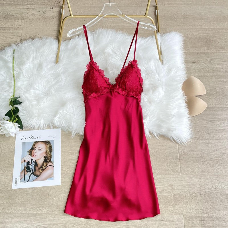 Sexy Cami Nightdress for Women – Spring/Summer Lace Backless