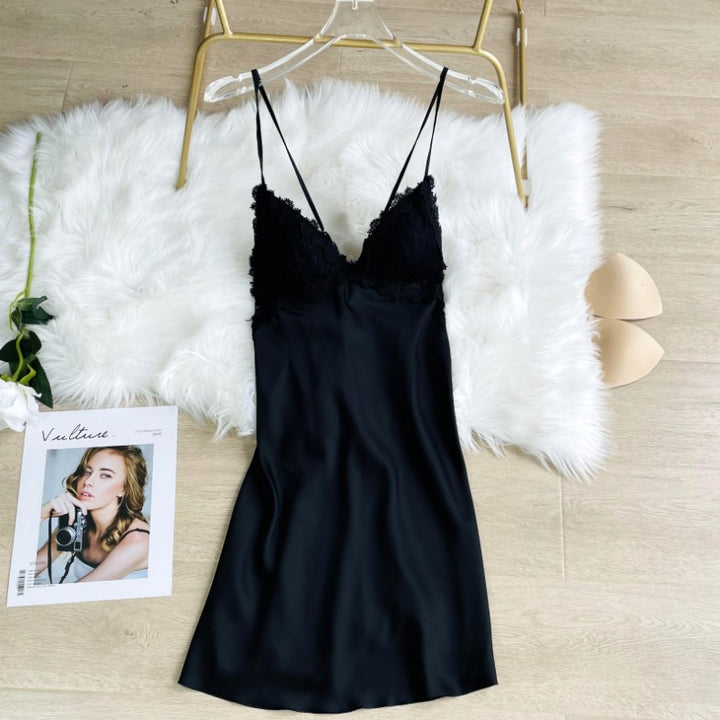 Sexy Cami Nightdress for Women – Spring/Summer Lace Backless