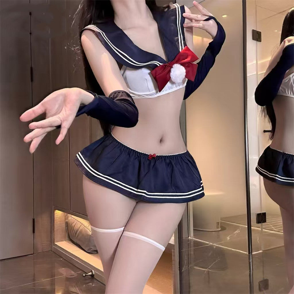 Sexy Schoolgirl Roleplay Lingerie Costume Set