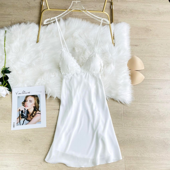 Sexy Cami Nightdress for Women – Spring/Summer Lace Backless