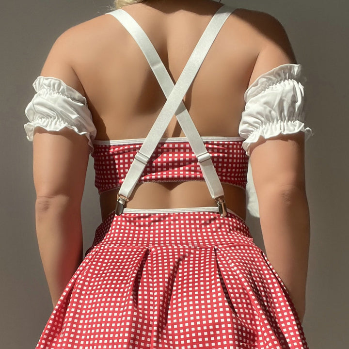 Sexy Lace Maid Lingerie Set with Short Skirt