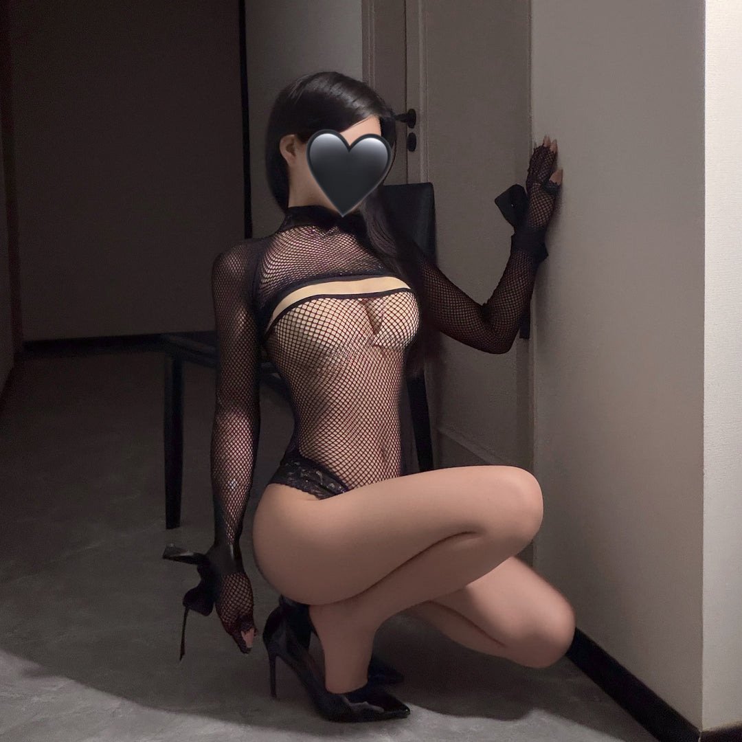 Erotic Lingerie Bandeau Sheer Fishnet Hot Seductive Bodysuit