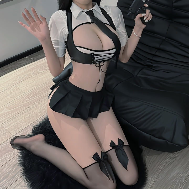 Roleplay Lingerie Uniform Costume Set