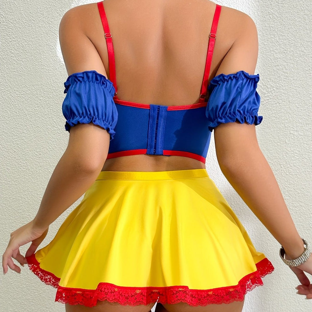 Women's Sexy Maid Costume Lace Lingerie Set