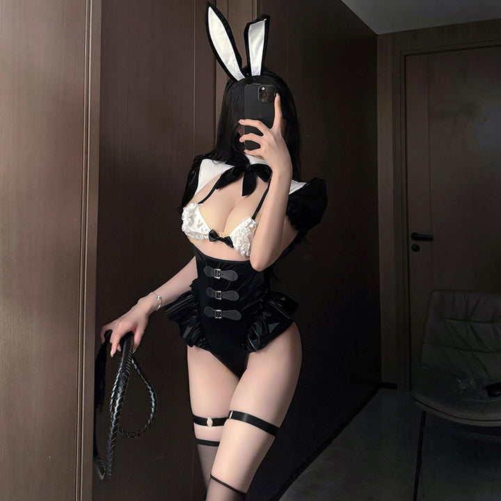 New Sexy Lingerie Bunny Girl Cosplay Seductive Costume Bodysuit Set